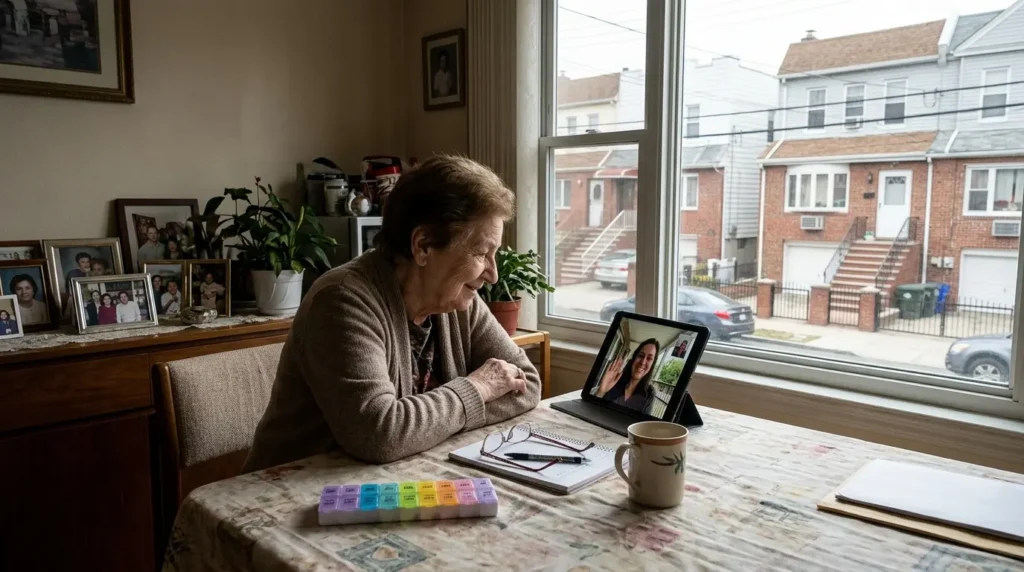 Long-Distance Caregiving in Queens County
